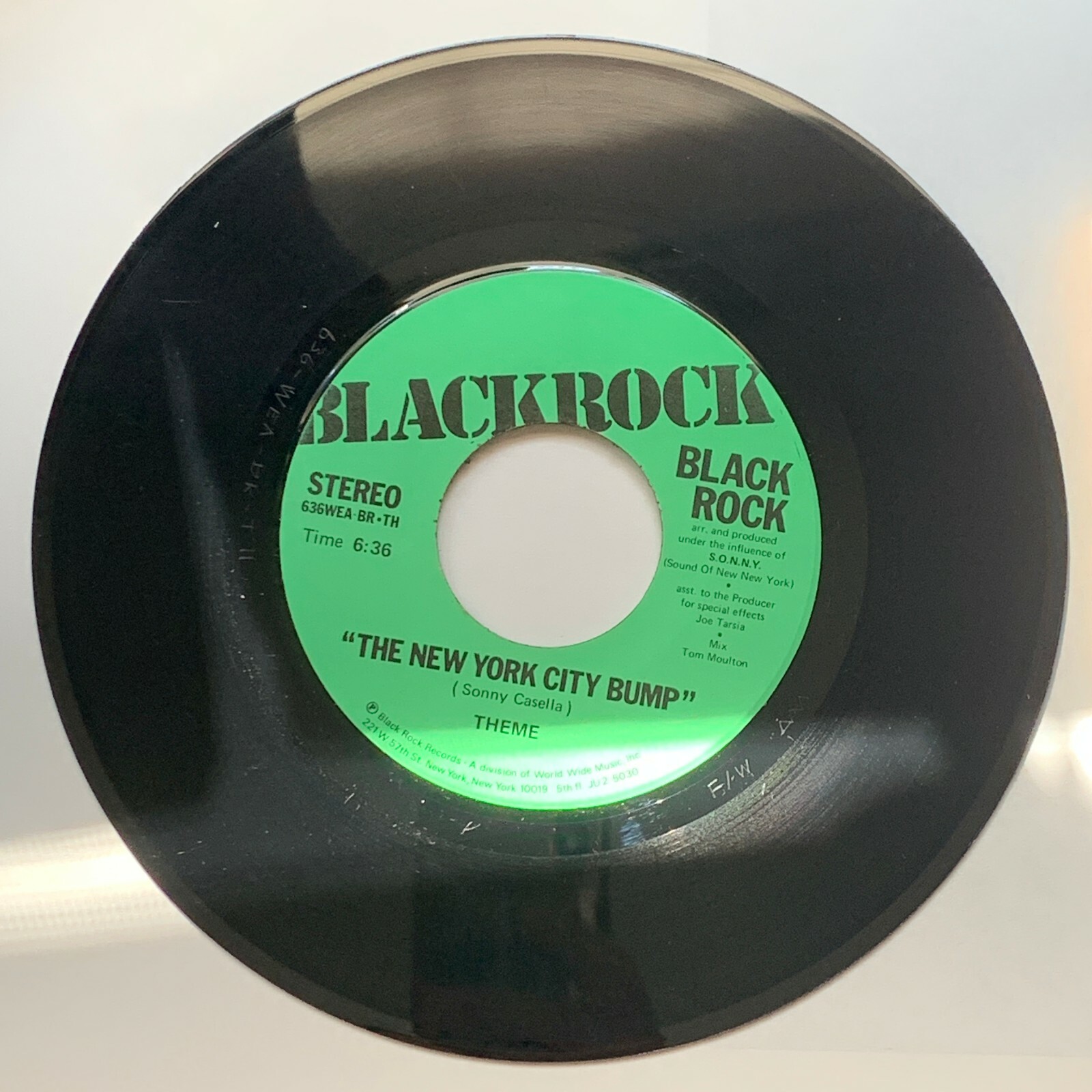BLACK ROCK: The New York City Bump 45 RPM Soul/Funk | eBay