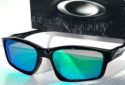 NEW Oakley CHAINLINK Black Ink POLARIZED Galaxy Jade Lens Sunglass