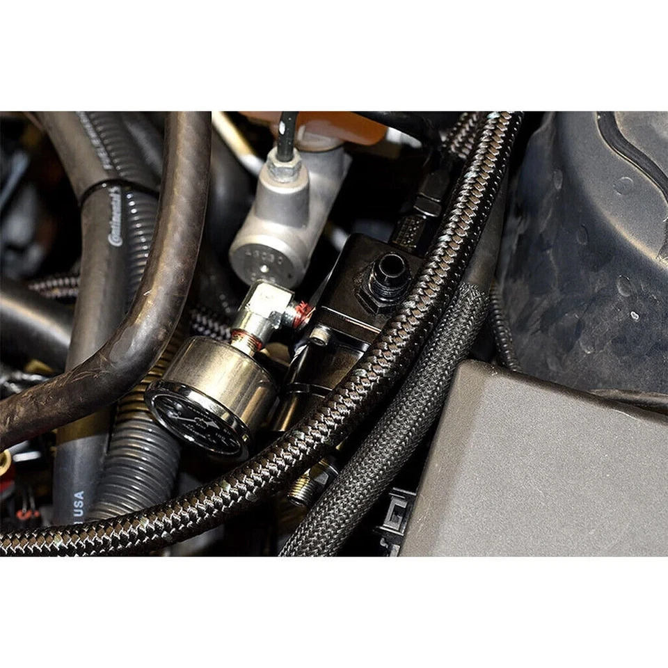 IAG Performance 0-100 PSI Liquid Filled Fuel Pressure Gauge (Black Face) Foto 4 de 4