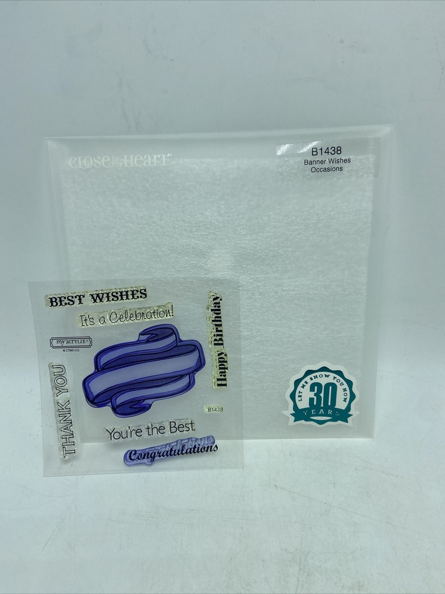 CTMH Close To My Heart Stamps My Acrylix B1438 