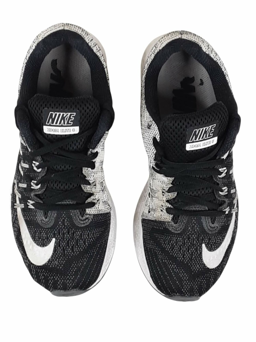 Nike Air Zoom Elite 8 Black Wolf Grey Running Shoes Women's (Size