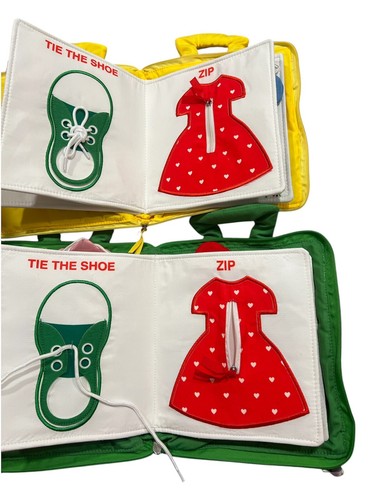 2 My Quiet Books Baby Toddler Soft Cloth Activity Busy Book deMoca Montessori - 第 6/21 張圖片