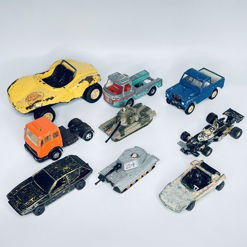 Vintage Model Car Lot Toy Matchbox Tonka Corgi Britains Job Lot for Spares - Picture 18 of 20