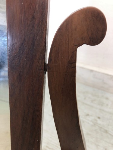 ANTICA PSICHE a LIRA SPECCHIO da TAVOLO BASCULANTE CASSETTO LEGNO NOCE IMPERO - Foto 14 di 19
