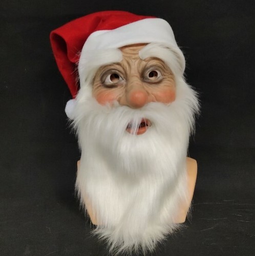 Weihnachtsmann Maske Nikolausmaske Mit Rauschebart  Produktbild-Vorschau 10