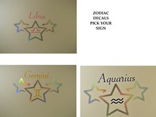 Horoscope Zodiac Window Decals Stickers Stars  Zodiac Symbol Pick Your Sign