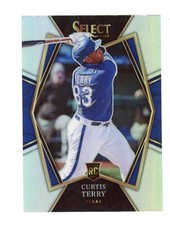 2022 Panini Select SILVER HOLO PRIZM #112 Curtis Terry RC - Texas Rangers 🔵🔴