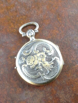 Pendentif Montre Gousset En Argent Bijou Pendentif/ Porte Photo