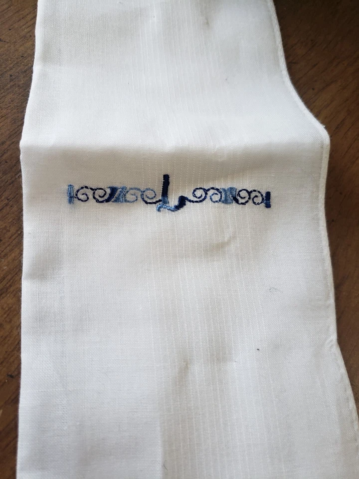 Medieval Renaissance Muffin Baker Pink Hat Cap + Embroidered Kerchief Size M - Image 2 of 4