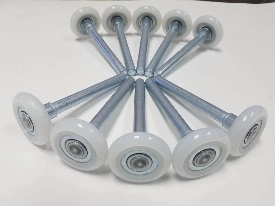 10 Qty-Garage Door 2" Nylon Roller/HEAVY DUTY 13 Ball SEALED Smooth Bearing 4" - Image 2 of 2