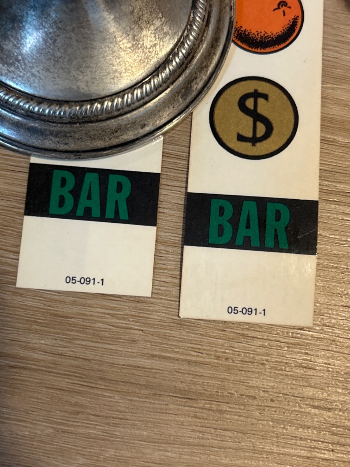 2 Sets of Mills ? Bally Slot Machine Reel Strips Oranges 7 Sevens 's