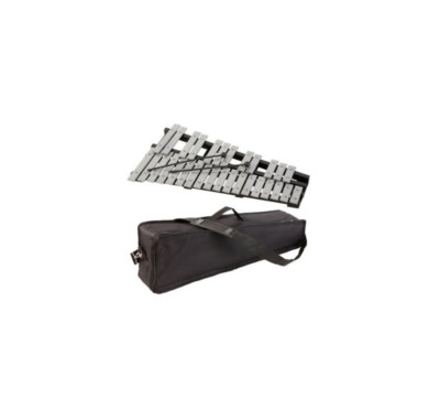 Glockenspiel Comet Metallophon chromatisch Tisch 30 Noten mit Tasche und Flügel