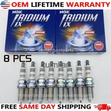 8Pcs NGK Iridium Spark Plugs LFR5AIX-11 For Hyundai Nissan Infiniti Yamaha 4469