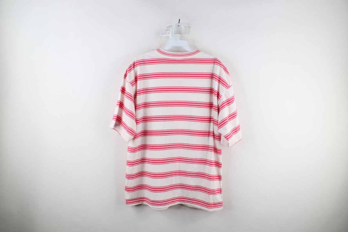 Vintage 90s Streetwear Womens XL Flower Striped Color Block
