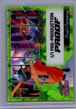 Trent Caraway 2024 Leaf Vivid Baseball 1/1 Pre Production Proof
