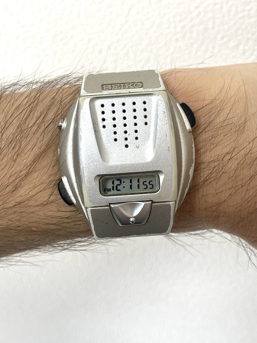 Vintage Seiko A860-4001 Japanese JDM Talking Voice Watch Retro