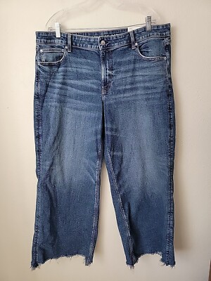 American Eagle Low Rise Baggy Wide Leg Skater Jean 18 Short
