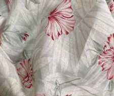 100% Flax Linen Fabric Gorgeous Quality Floral Print By  the Yard