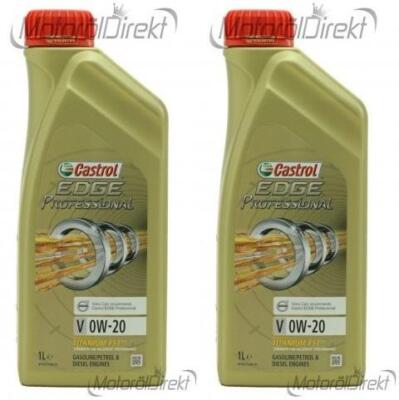Castrol Edge Professional Fluid Titanium V 0W-20 Motoröl 2x 1l = 2 Liter