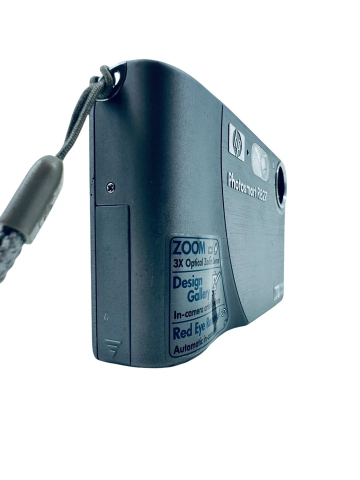 Cámara digital HP PhotoSmart R827 7,4 MP - plateada - pantalla LCD dañada 582 Foto 3 de 4