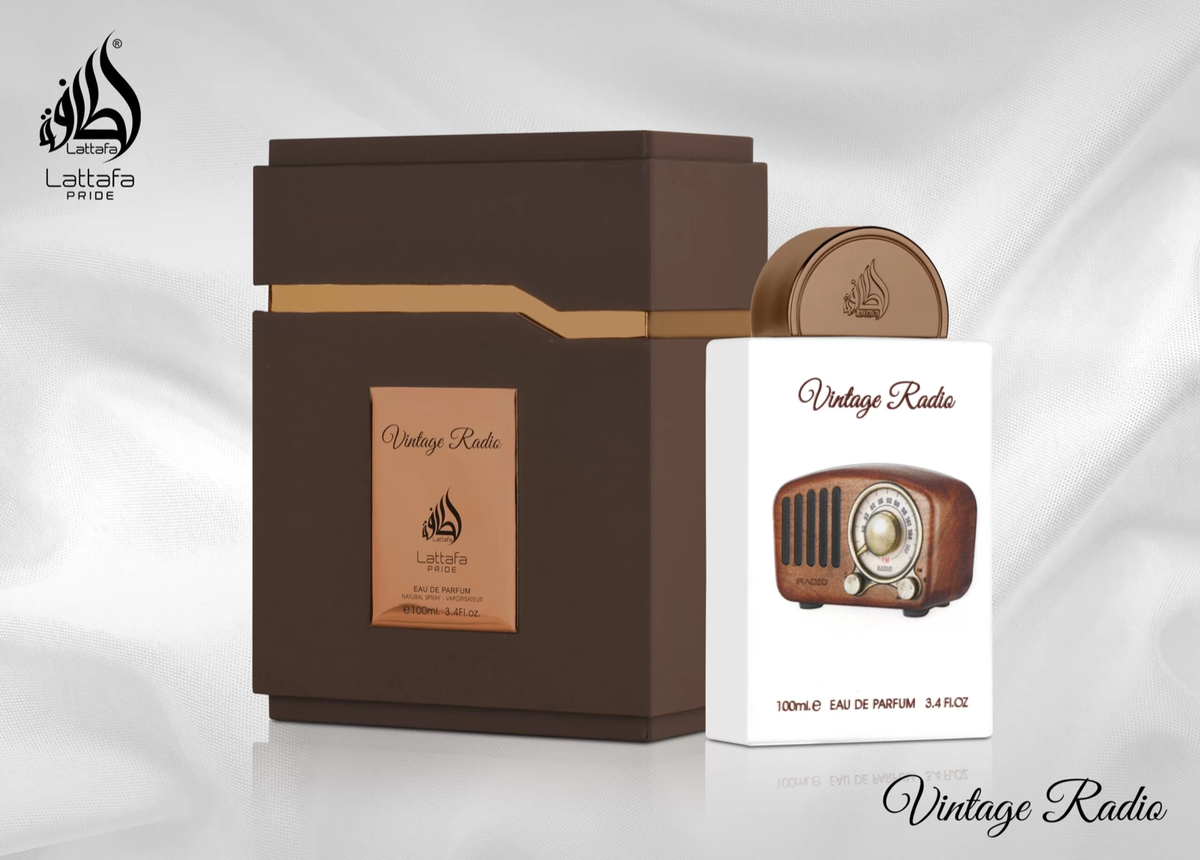 Vintage Radio by Lattafa Pride 3.4oz EDP Unisex NEW IN SEALED BOX