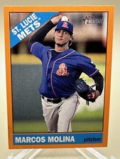MARCOS MOLINA 2015 Topps Heritage Minor League ORANGE #25/25 (#138)- NM/MT- Mets