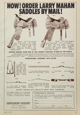 Henselmeier's Mahan Saddle Print Ad Ephemera Wall Art Decor