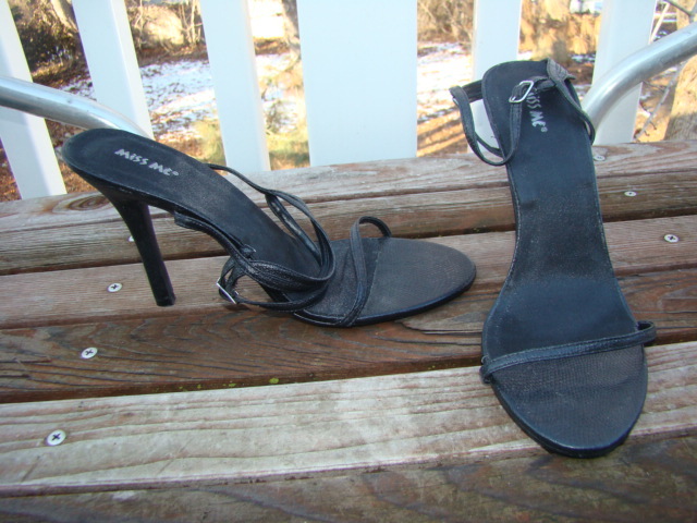 Sandales à Talons Miss Me Noir à Bretelles - Taille 8.5 US - Occasion