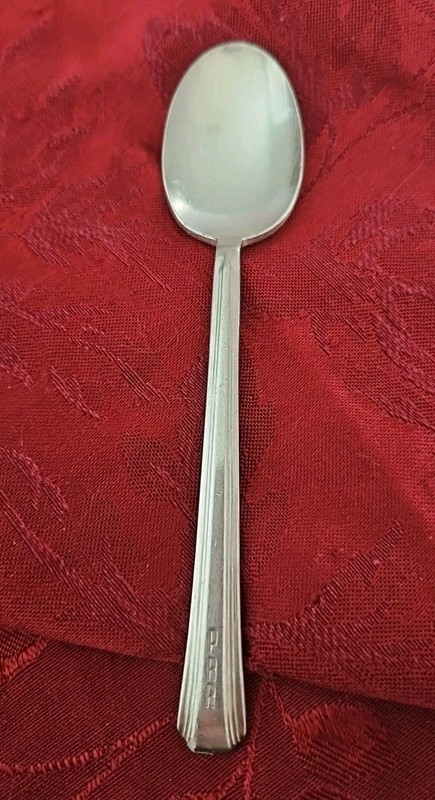 Vintage Pennsylvania Railroad Dining Car Silver 6" Spoon 