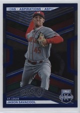 2023 Panini Elite Extra Edition Blue Aspirations 128/349 Jason Savacool #22 12zm
