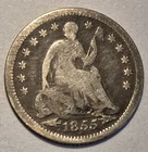 Nicer Low Mintage 1855 Liberty Seated Half Dime, with arrows