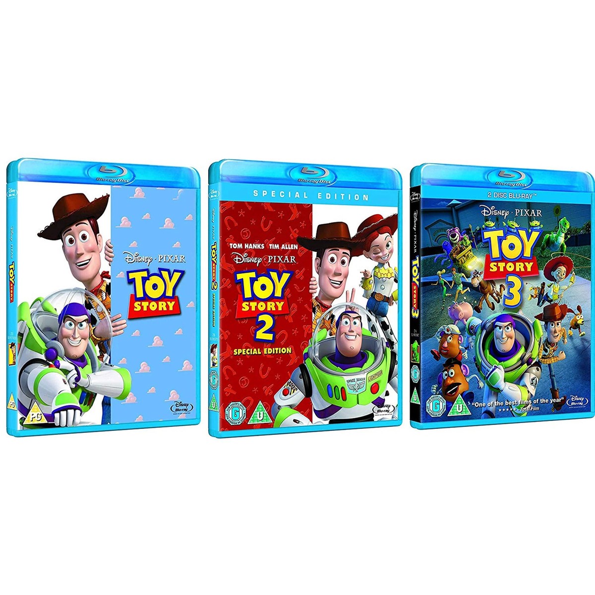 Disney Pixar's Toy Story 1 2 3 Trilogy Collection [Blu-Ray Movie