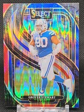 2024 Panini Select Football Grover Stewart Red & Blue Shock Card #139 Colts