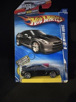 Hot Wheels Keys To Speed  09 NISSAN GT-R R35 NIGHTBURNERZ *BLACK* w/ KEYCHAIN