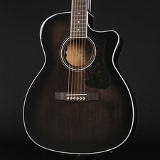 Guild Om-260Ce Deluxe Flameado Caoba Tbb Transparente Negro Ráfaga Entrega Segura