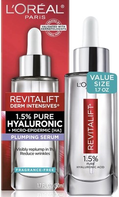 L'Oreal Paris Revitalift 1.5% Pure Hyaluronic Acid Face Serum Reduce Wrinkles