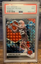 2021 Mosaic Demetric Felton Genesis #394 Rookie RC PSA 9 Mint Cleveland Browns