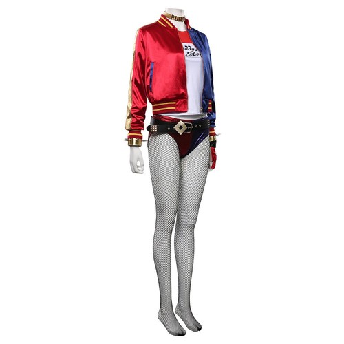 Joker 2 Suicide Squad Harley Quinn Cosplay Costume Halloween Jacket fullsets - Bild 5 von 12