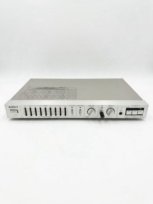 Vintage Sony SEH-310 Hybrid 9Band Graphic Equalizer Mic Echo Space TESTED w/Demo