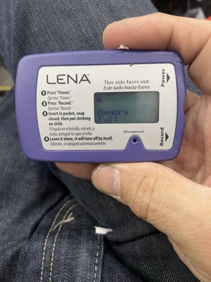 Lena Research Foundation Technology Device, for Baby, Toddler, Talk Pedometer