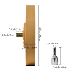 2PCS Rubber Eraser Discs with Adapter for Quick Sticker Removal Process