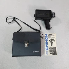 Vintage Chinon 723 XL Super 8 Movie Camera Power Zoom Reflex Lens Japan Case Man