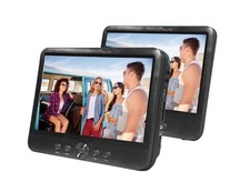10.1" Dual Screen Portable DVD Player for Car 2 Screens with Headrest Mount, ...