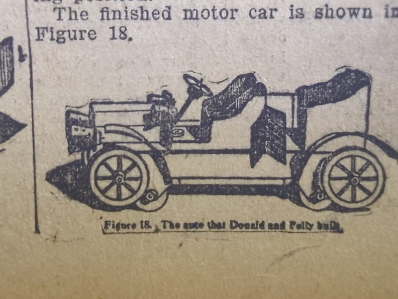 DEC 11, 1910 NEWSPAPER #2445- THE TOY AUTOMOBILE BUILDING PLANS 