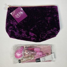 Ulta Beauty 8-Piece Gift Set With : 7 Makeup Samples, 1 Maroon Make-up Bag NEW
