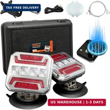 Wireless Trailer Lights, 2026 NEW 110 Rotatable Magnetic LED Trailer Lights wit