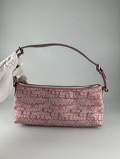 Vintage Coach Optic Lurex Baguette Pink Bag