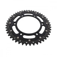 Kettenrad Alu Schwarz 47-ZäHne 520-Teilung FüR KTM SXC 625 Bj. 2003-2006