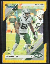 2019 Donruss Press Proof Gold Die-Cut /25 Darron Lee #189 Jets