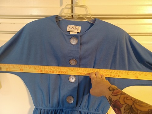 Leslie Fay Vintage Kleid Gr. 12 FABELHAFTE KNÖPFE!! - Bild 20 von 20